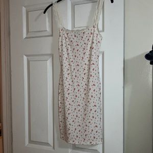 Forever 21 ribbed dress with lace edge